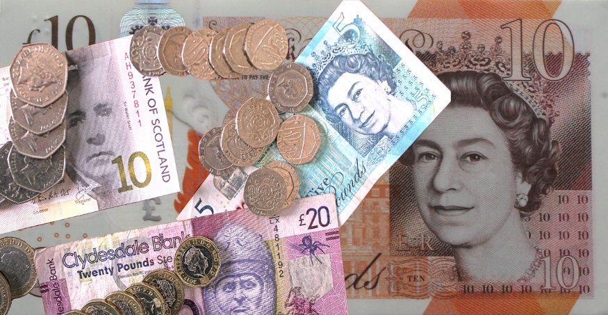 Tani kredyt w UK brytyjskie banktnoty