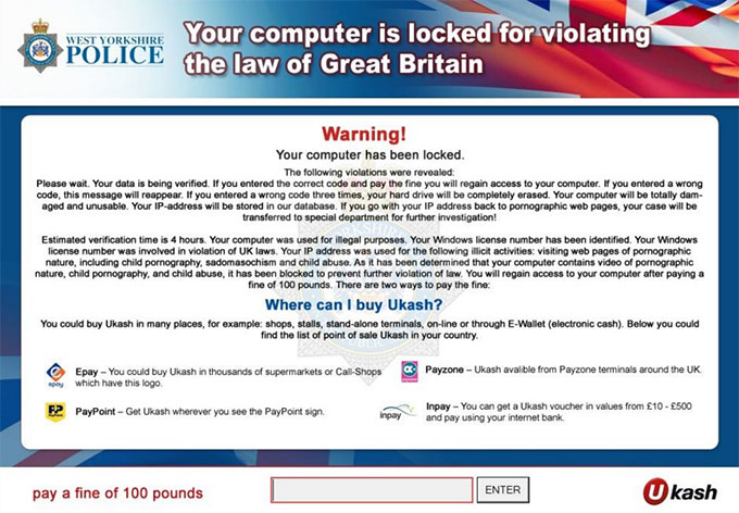 virus scam