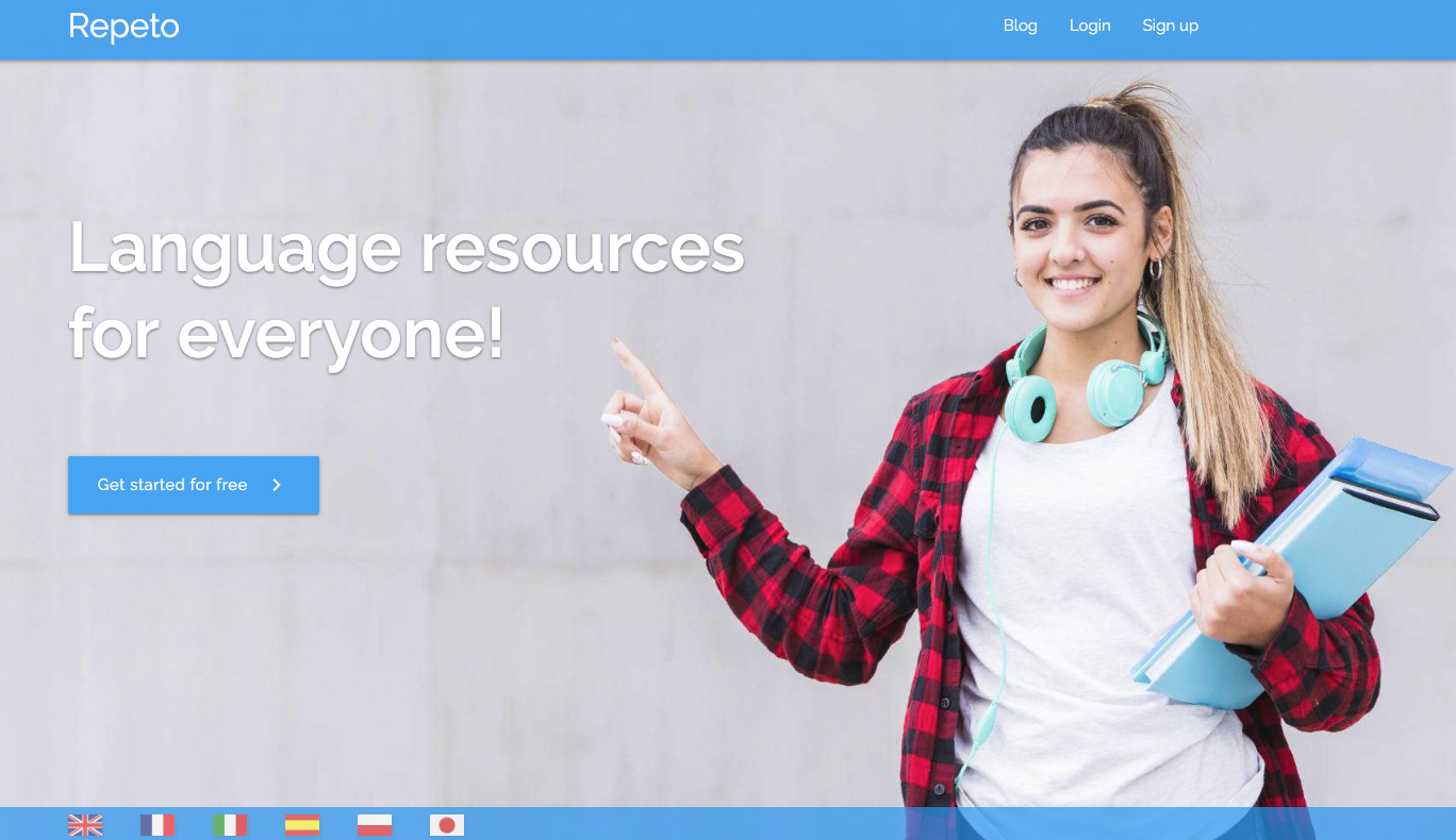 Resource for learning languages Homepage of Repeto.org
