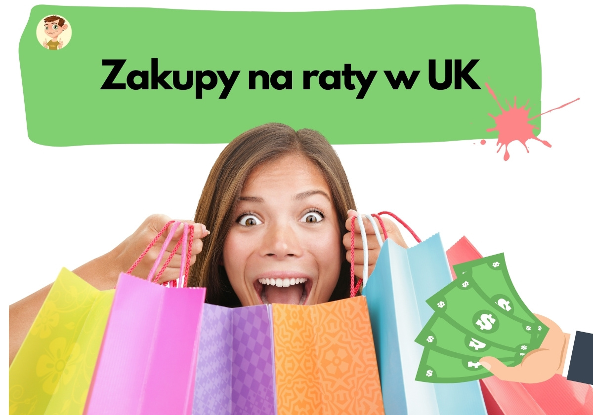 Zakupy na raty w UK kobieta kupująca na raty
