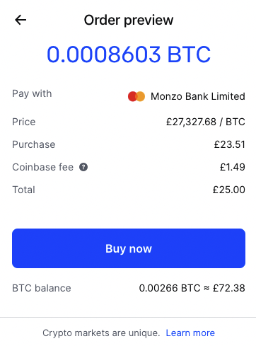 potwierdzamy zakup kryptowaluty